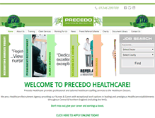 Tablet Screenshot of precedohealthcare.co.uk